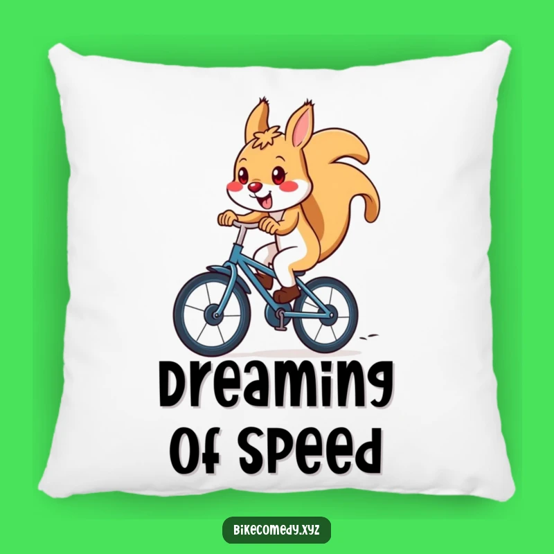 Funny Squirrel Bicycle Pillow: Snuggle Up with Downhill Speed and Smiles