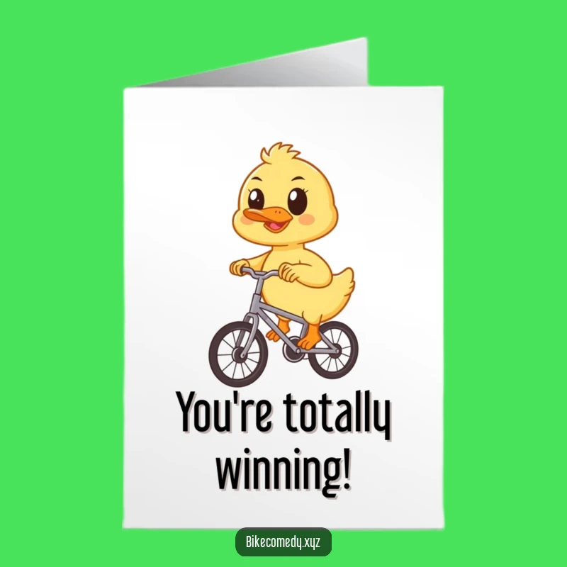 Free Printable Duckling Congrats Card: Cheerful Downloadable Gift for Achievements