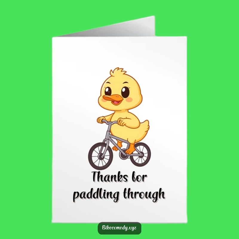 Free Printable Duckling Thank You Card: Sweet Downloadable Gift for Appreciation