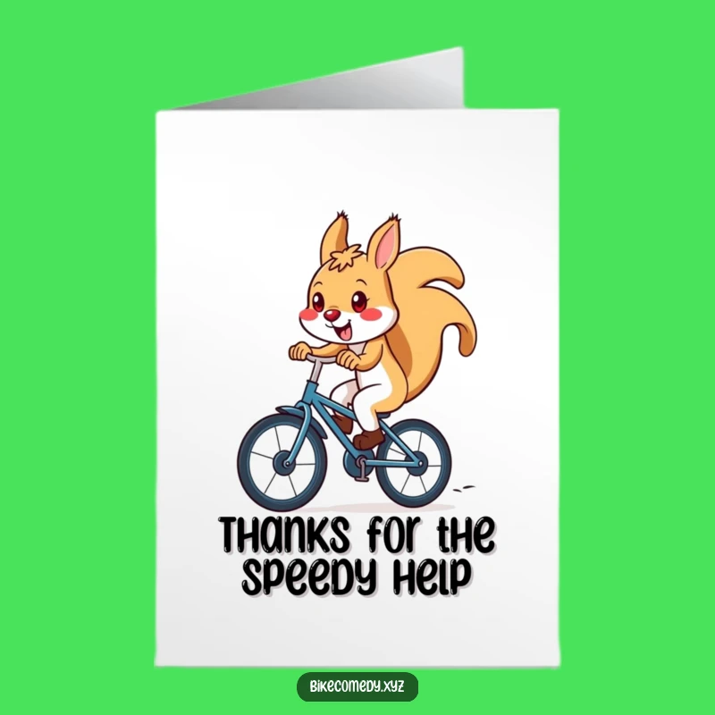 Free Printable Squirrel Thank You Card: Speedy Downloadable Gift for Gratitude