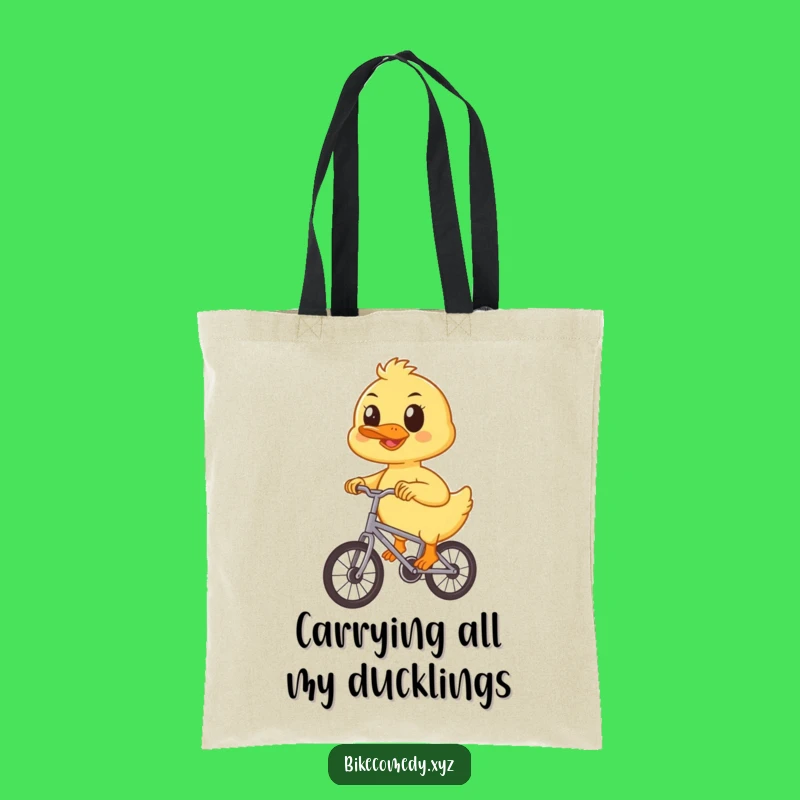 Funny Duckling Bicycle Tote Bag: Carry Little Dreams with Big Style